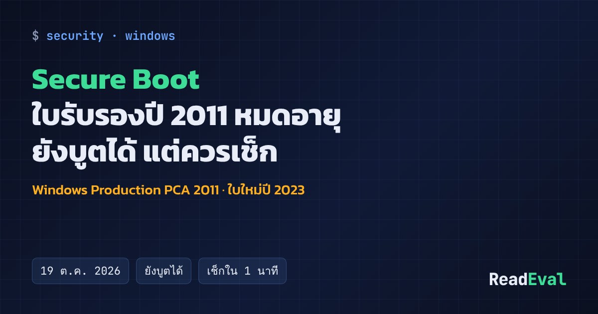 การ์ด: Secure Boot