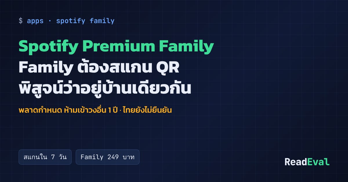 การ์ด: Spotify Premium Family